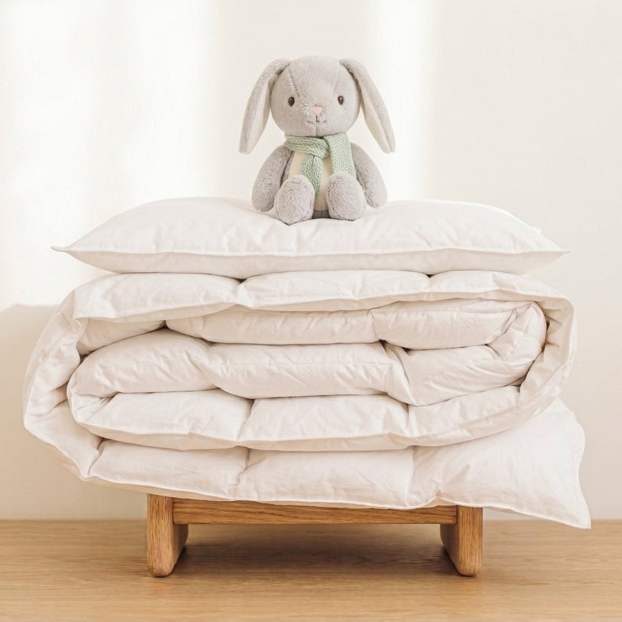 Junior-Synthetik-Bettwaren-Set mit Kinderduvet und Kinderkissen von Marso Living