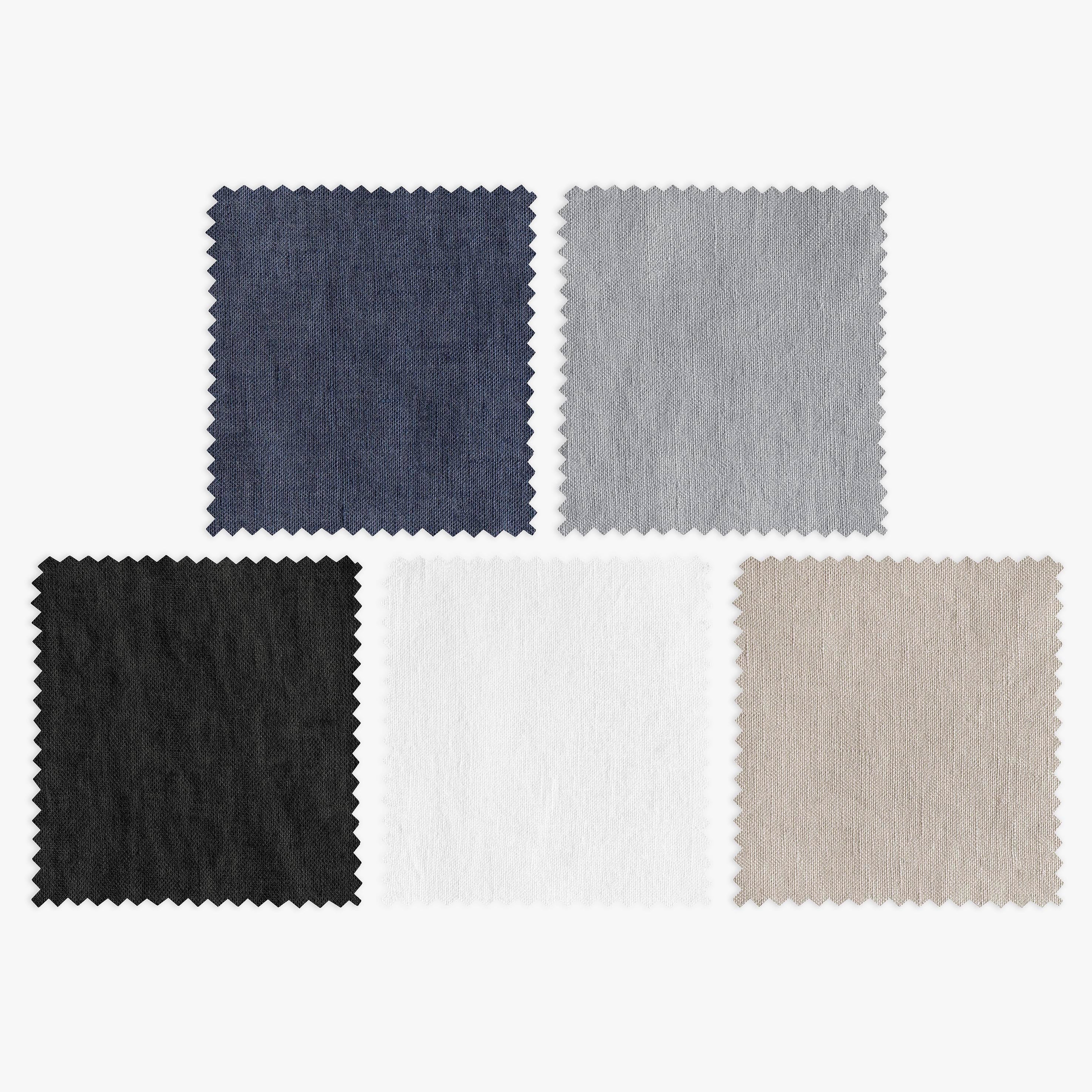 Set of Linen Fabric Samples - Flax Linen Swatches